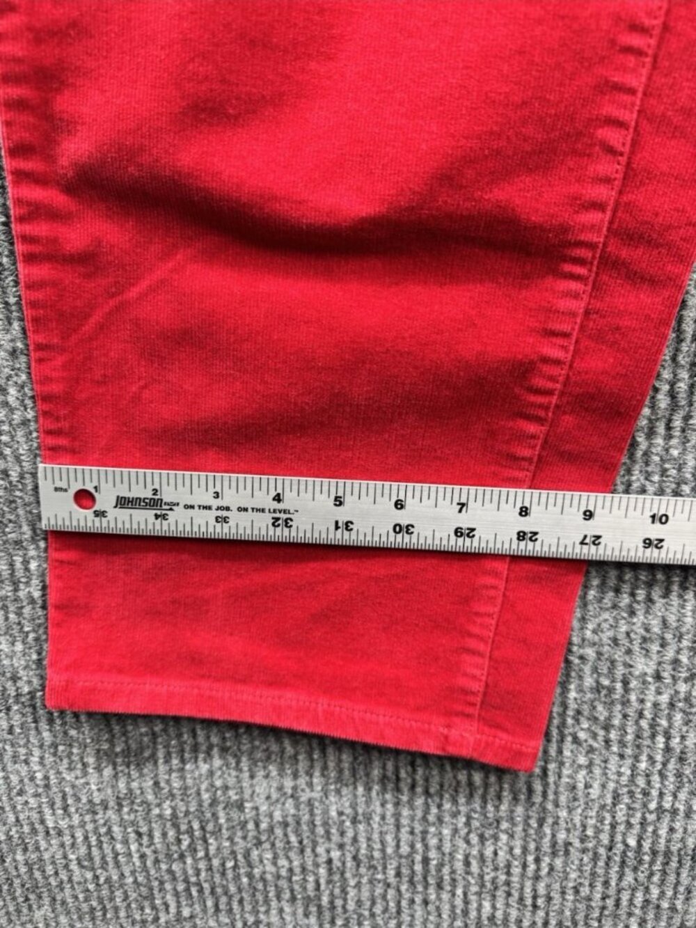 Talbots Pants 20W Simply Flattering 5 Pocket Corduroy Straight Red Slimming NEW - Picture 10 of 11